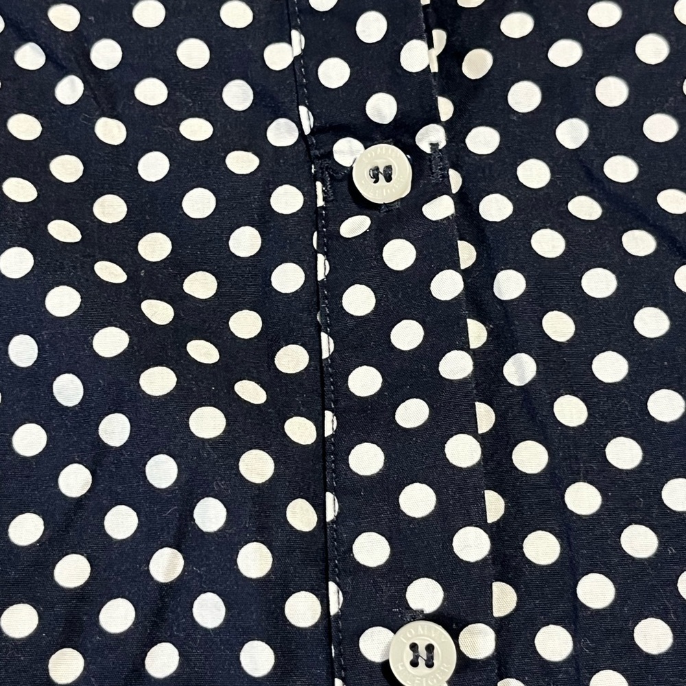 Tommy Hilfiger Navy Polka Dot Button Down Dress - Picture 4 of 11
